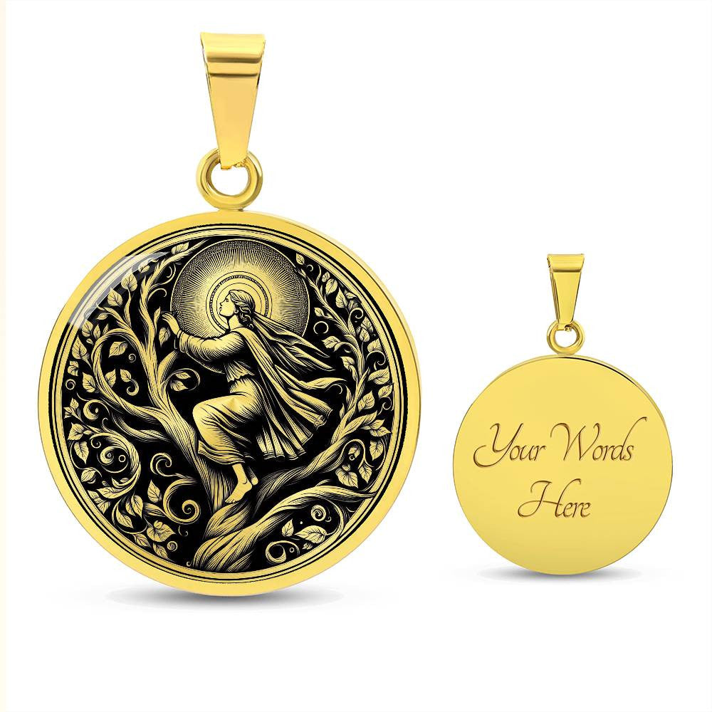 Saint Christina the Astonishing Medal Necklace – Patron Saint of Mental Illness & Mental Health Workers