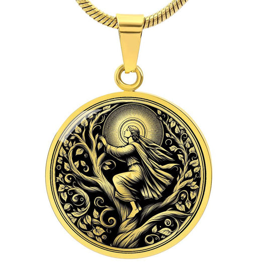 Saint Christina the Astonishing Medal Necklace – Patron Saint of Mental Illness & Mental Health Workers
