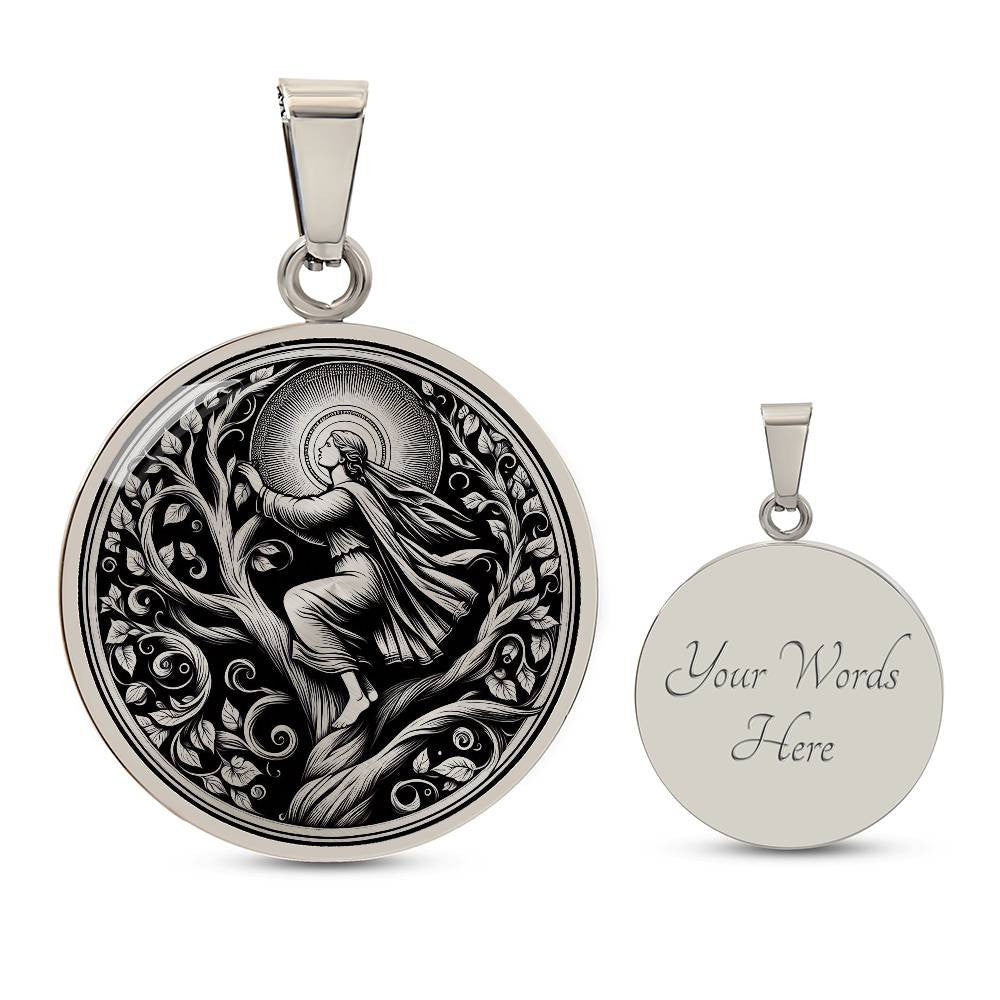 Saint Christina the Astonishing Medal Necklace – Patron Saint of Mental Illness & Mental Health Workers
