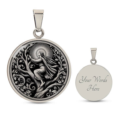 Saint Christina the Astonishing Medal Necklace – Patron Saint of Mental Illness & Mental Health Workers