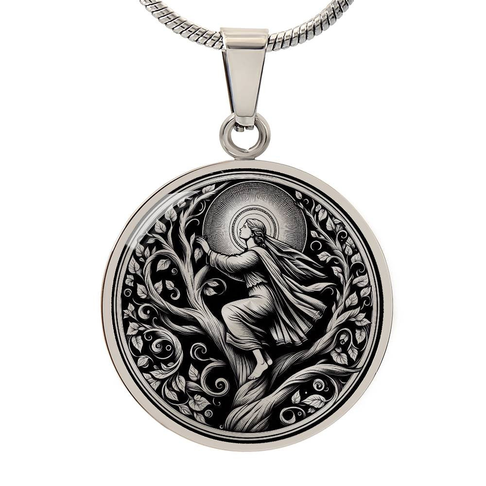 Saint Christina the Astonishing Medal Necklace – Patron Saint of Mental Illness & Mental Health Workers