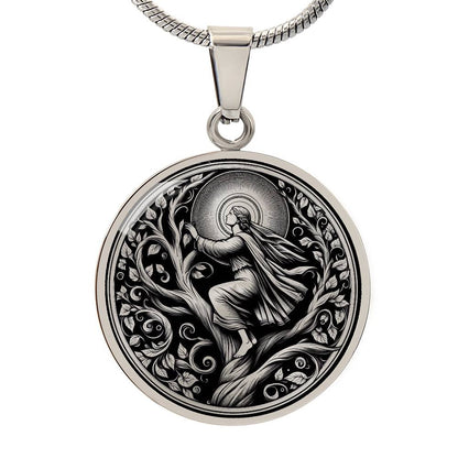 Saint Christina the Astonishing Medal Necklace – Patron Saint of Mental Illness & Mental Health Workers