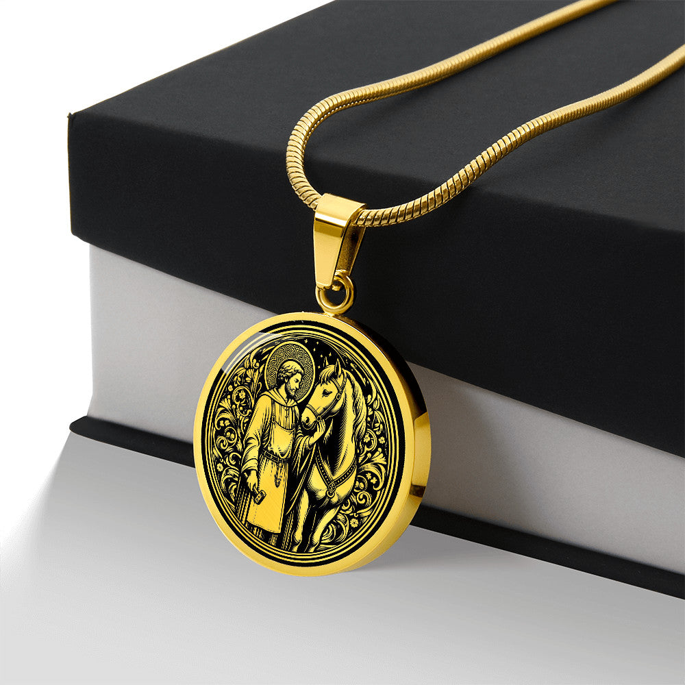 Saint Eligius Medal Necklace - Patron Saint of Veterinarians