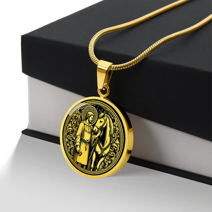 Saint Eligius Medal Necklace - Patron Saint of Veterinarians