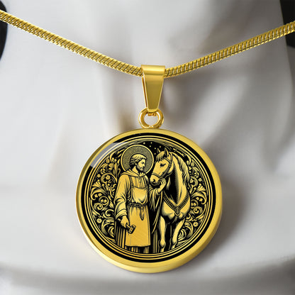Saint Eligius Medal Necklace - Patron Saint of Veterinarians