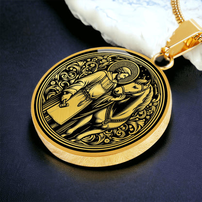 Saint Eligius Medal Necklace - Patron Saint of Veterinarians