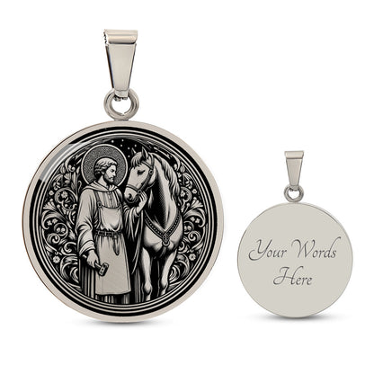 Saint Eligius Medal Necklace - Patron Saint of Veterinarians