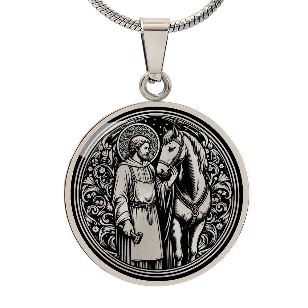 Saint Eligius Medal Necklace - Patron Saint of Veterinarians
