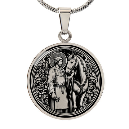 Saint Eligius Medal Necklace - Patron Saint of Veterinarians