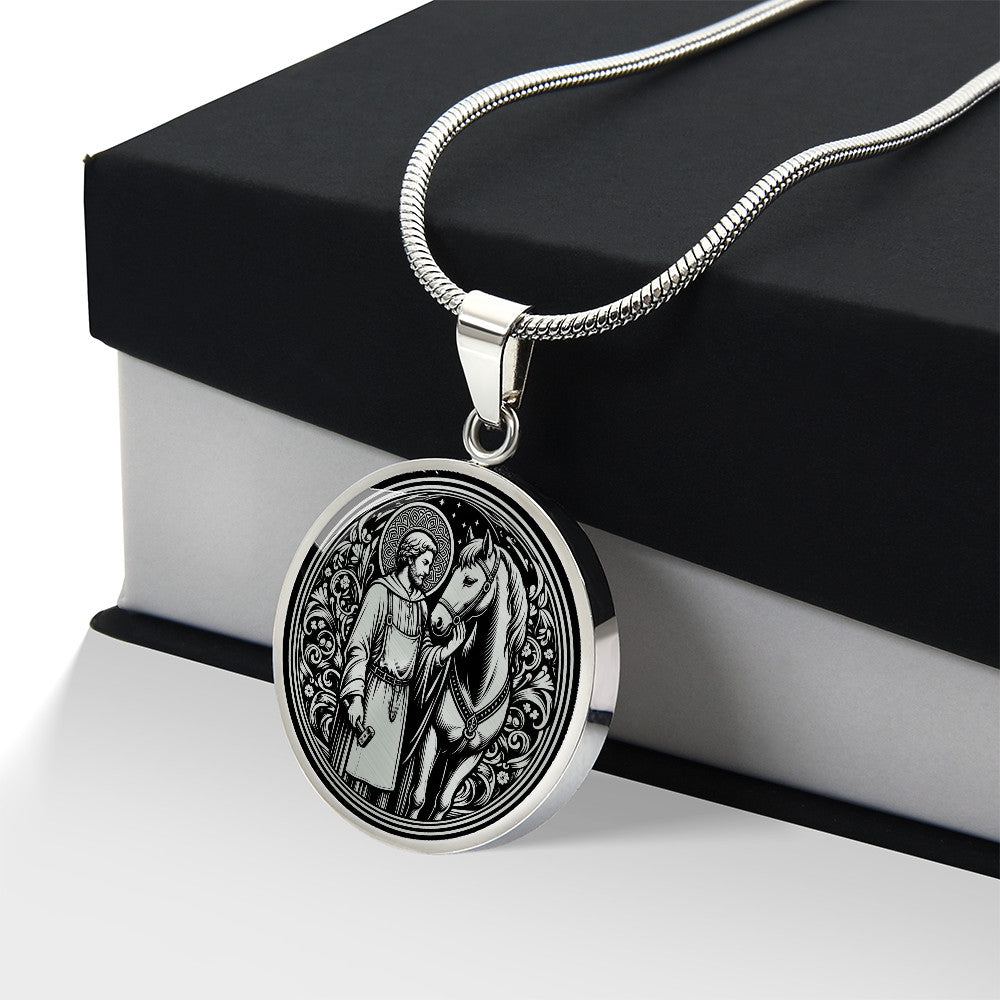 Saint Eligius Medal Necklace - Patron Saint of Veterinarians