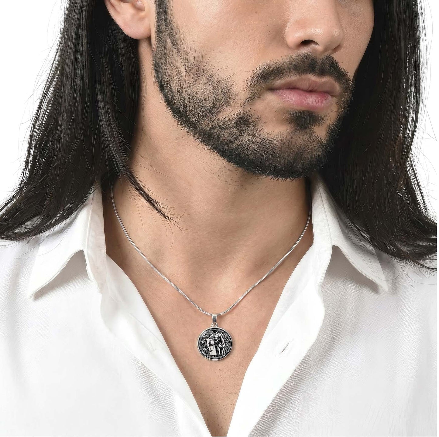 Saint Eligius Medal Necklace - Patron Saint of Horses