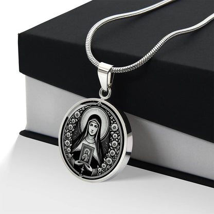Saint Faustina Kowalska Medal Necklace - Apostle of Divine Mercy