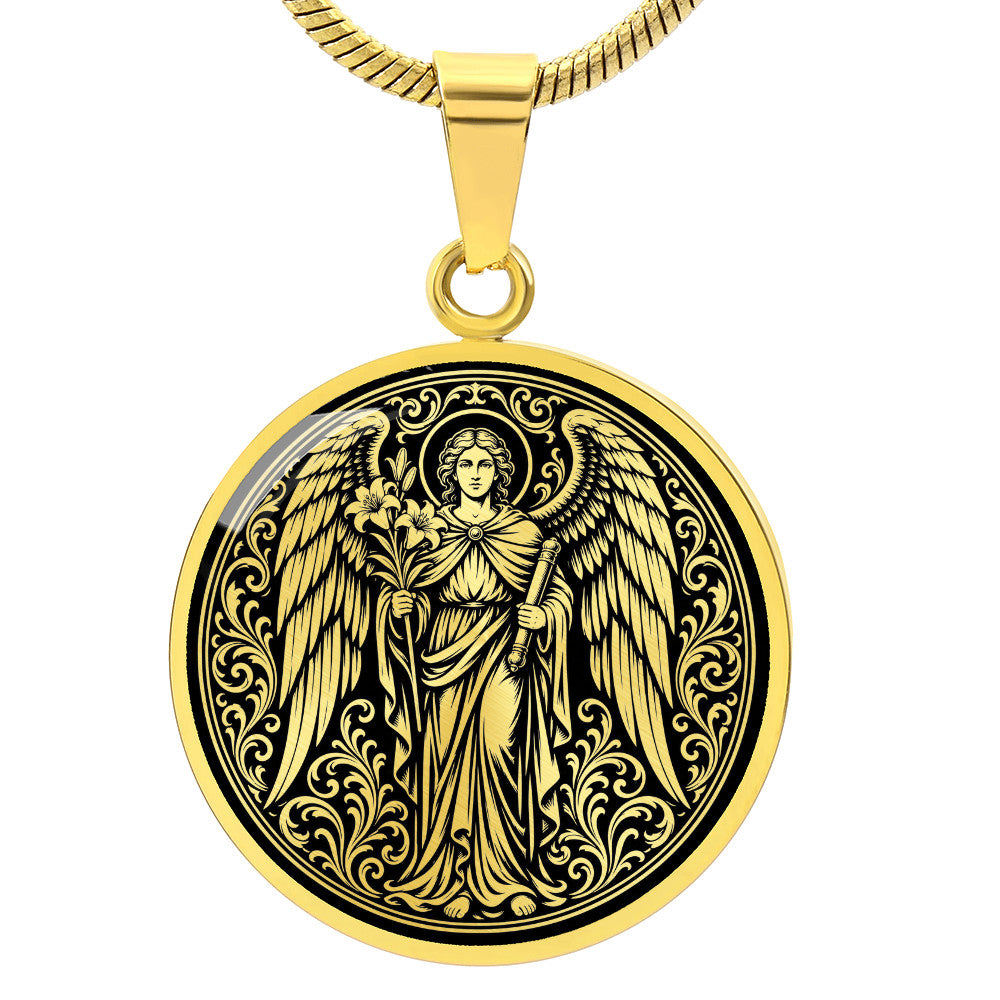 Saint Gabriel the Archangel Medal Necklace – Patron Saint of Messengers and Communication