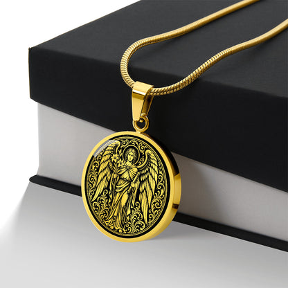 Saint Gabriel the Archangel Medal Necklace – Patron Saint of Messengers and Communication