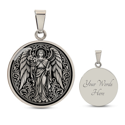 Saint Gabriel the Archangel Medal Necklace – Patron Saint of Messengers and Communication