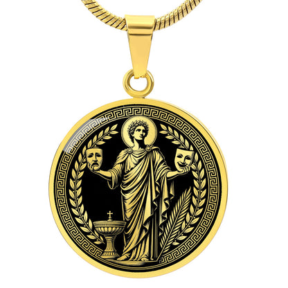 Saint Genesius Medal Necklace – Patron Saint of Actors, Comedians & Entertainers