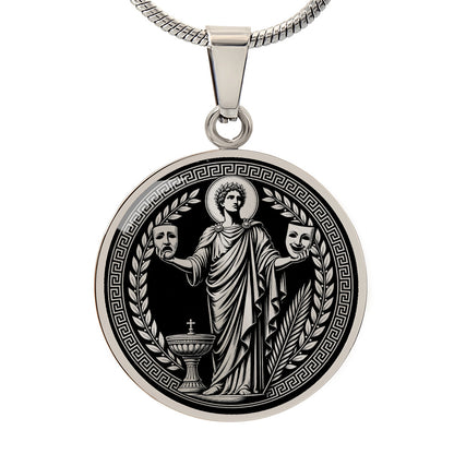 Saint Genesius Medal Necklace – Patron Saint of Actors, Comedians & Entertainers