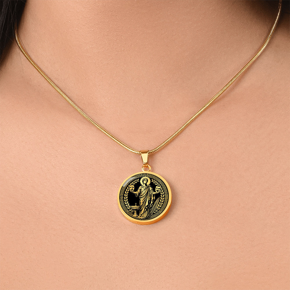 Saint Genesius Medal Necklace – Patron Saint of Actors, Comedians & Entertainers