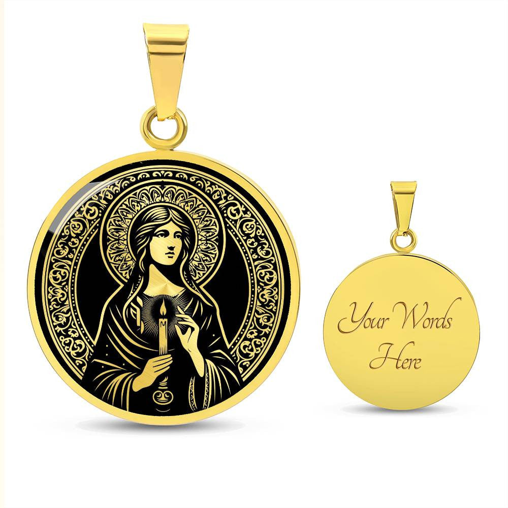 Saint Genevieve Medal Necklace - Patron Saint of Paris & France