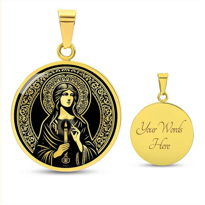Saint Genevieve Medal Necklace - Patron Saint of Paris & France