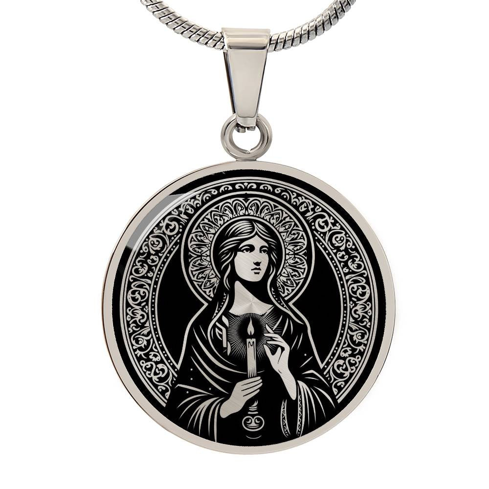 Saint Genevieve Medal Necklace - Patron Saint of Paris & France