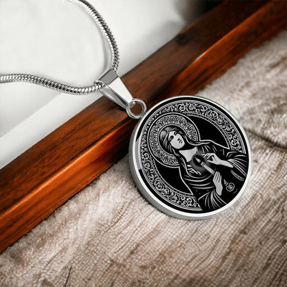 Saint Genevieve Medal Necklace - Patron Saint of Paris & France