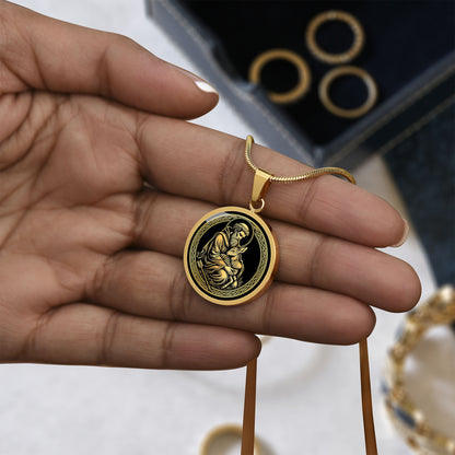Saint Giles Medal Necklace – Patron Saint of the Disabled, Beggars & Hermits