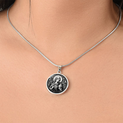 Saint Hermione of Ephesus Medal Necklace – Patron Saint of Physicians and Healers
