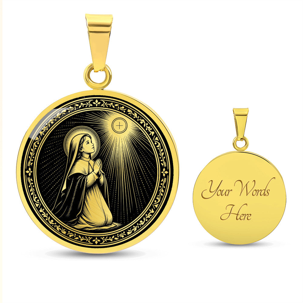 Blessed Imelda Lambertini Medal Necklace – Patroness of First Communicants