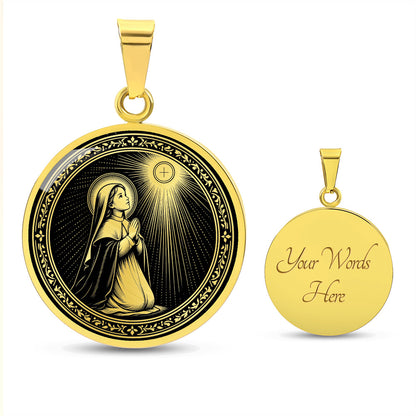 Blessed Imelda Lambertini Medal Necklace – Patroness of First Communicants