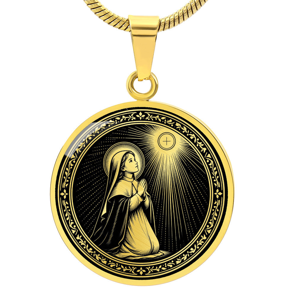 Blessed Imelda Lambertini Medal Necklace – Patroness of First Communicants