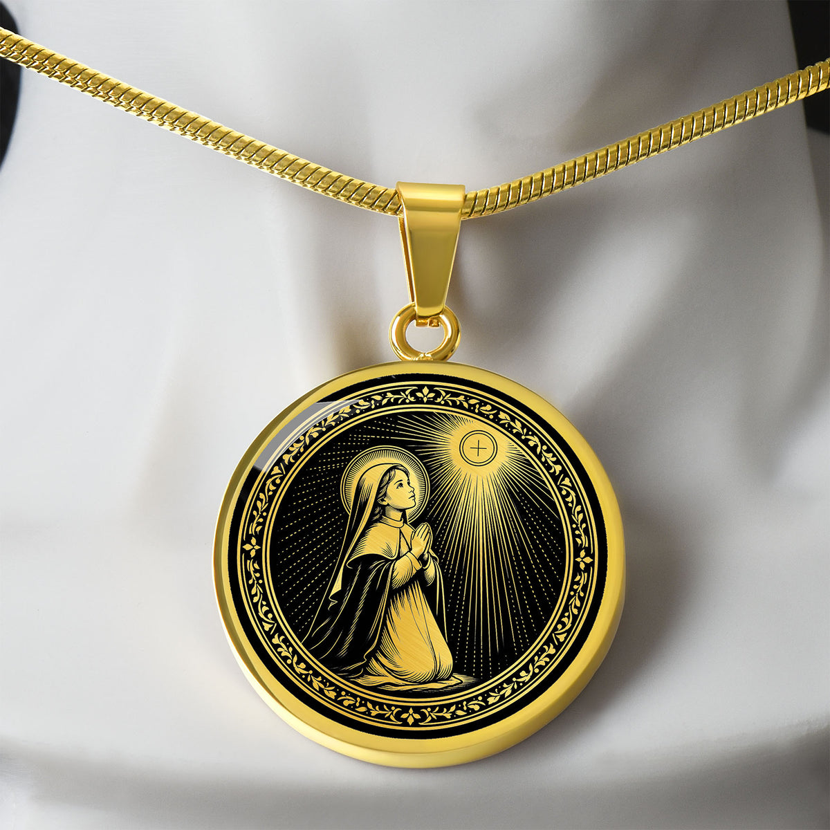 Blessed Imelda Lambertini Medal Necklace – Patroness of First Communicants