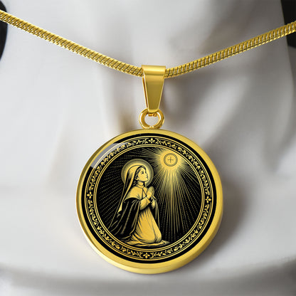 Blessed Imelda Lambertini Medal Necklace – Patroness of First Communicants