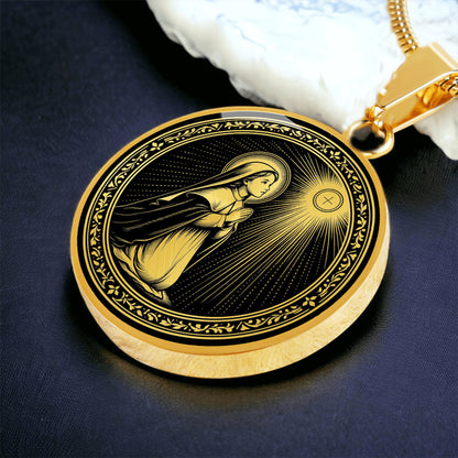 Blessed Imelda Lambertini Medal Necklace – Patroness of First Communicants
