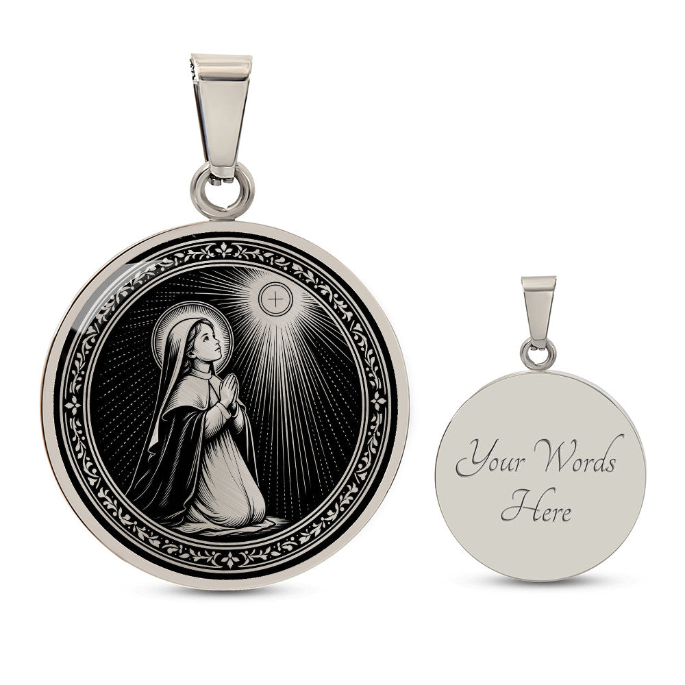 Blessed Imelda Lambertini Medal Necklace – Patroness of First Communicants