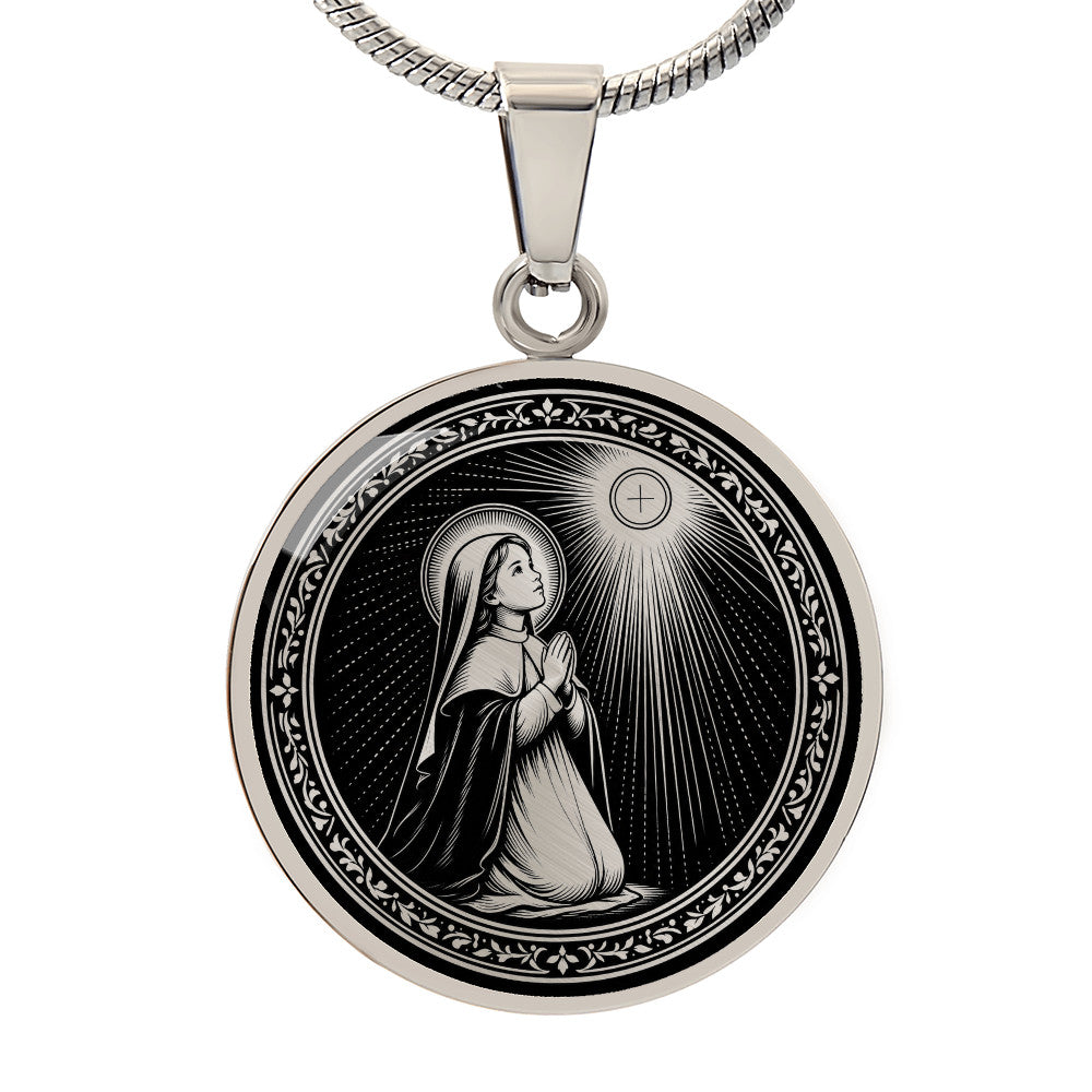 Blessed Imelda Lambertini Medal Necklace – Patroness of First Communicants