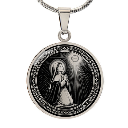 Blessed Imelda Lambertini Medal Necklace – Patroness of First Communicants