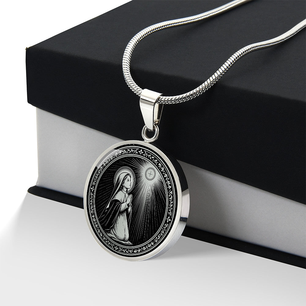 Blessed Imelda Lambertini Medal Necklace – Patroness of First Communicants