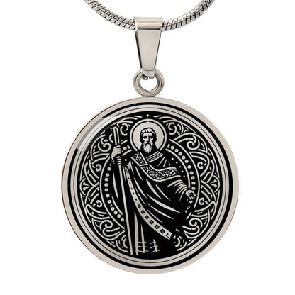 Saint James the Greater Medal Necklace - Patron Saint of Spain and Pilgrims