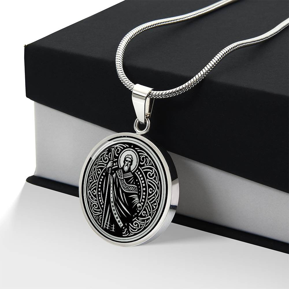 Saint James the Greater Medal Necklace - Patron Saint of Spain and Pilgrims