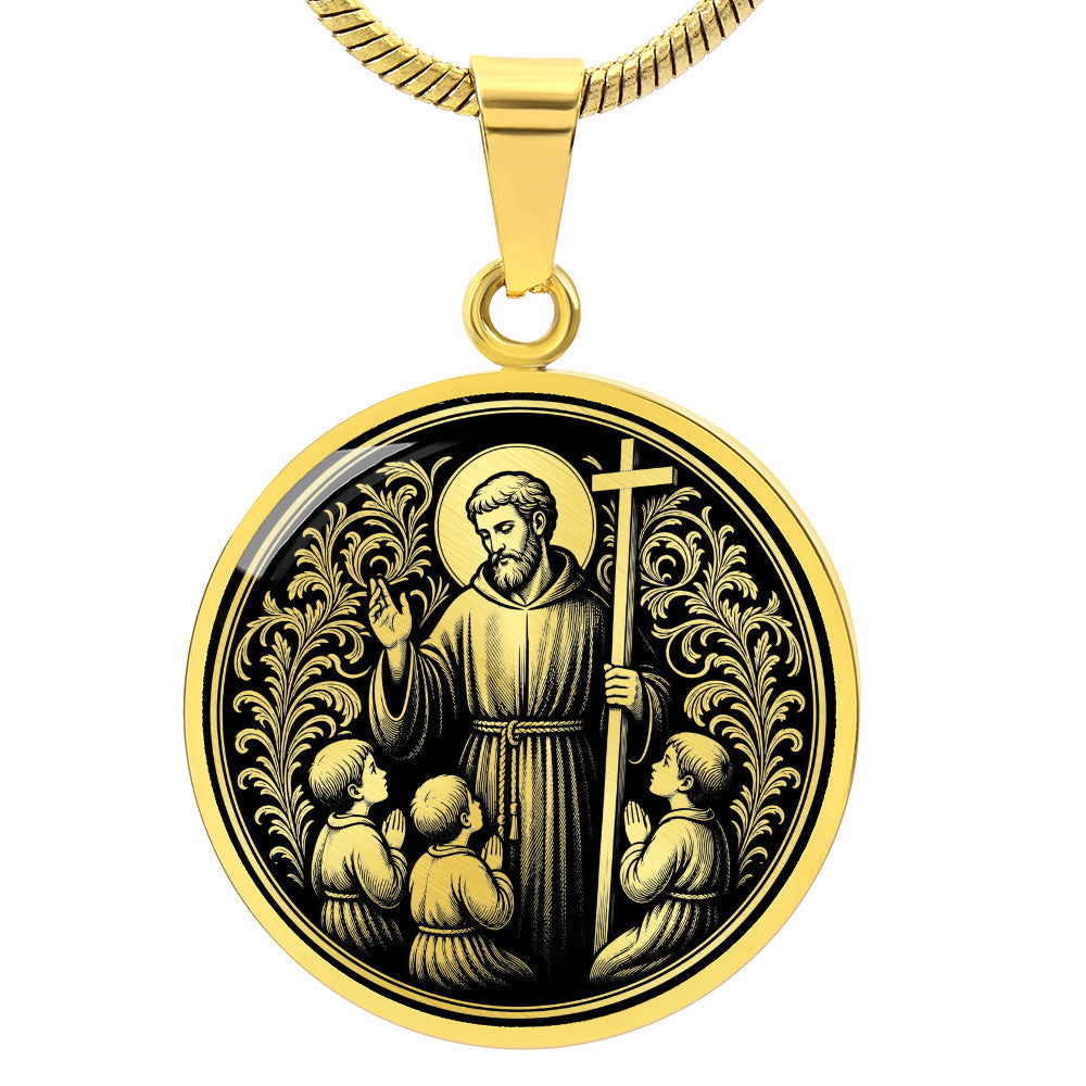 Saint Jerome Emiliani Medal Necklace – Patron Saint of Orphans & Abandoned Children