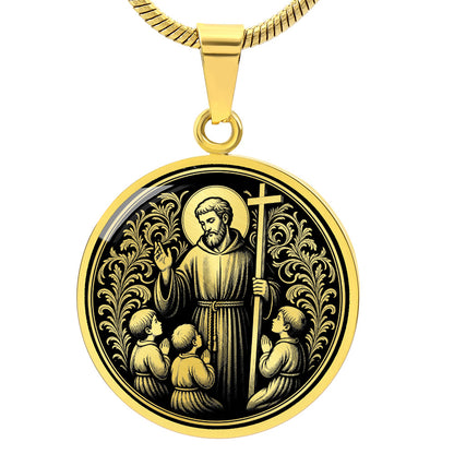 Saint Jerome Emiliani Medal Necklace – Patron Saint of Orphans & Abandoned Children