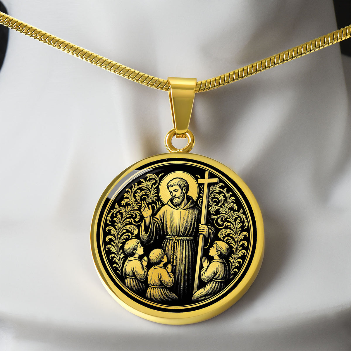 Saint Jerome Emiliani Medal Necklace – Patron Saint of Orphans & Abandoned Children