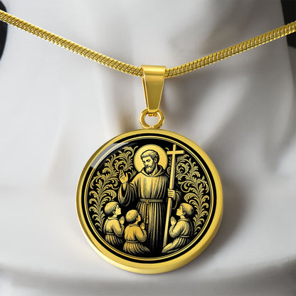 Saint Jerome Emiliani Medal Necklace – Patron Saint of Orphans & Abandoned Children