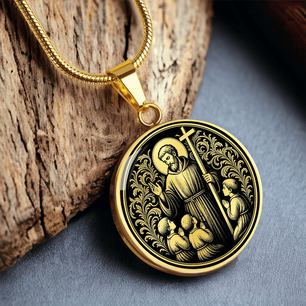 Saint Jerome Emiliani Medal Necklace – Patron Saint of Orphans & Abandoned Children