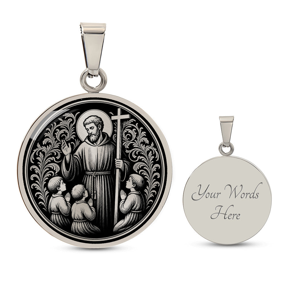 Saint Jerome Emiliani Medal Necklace – Patron Saint of Orphans & Abandoned Children
