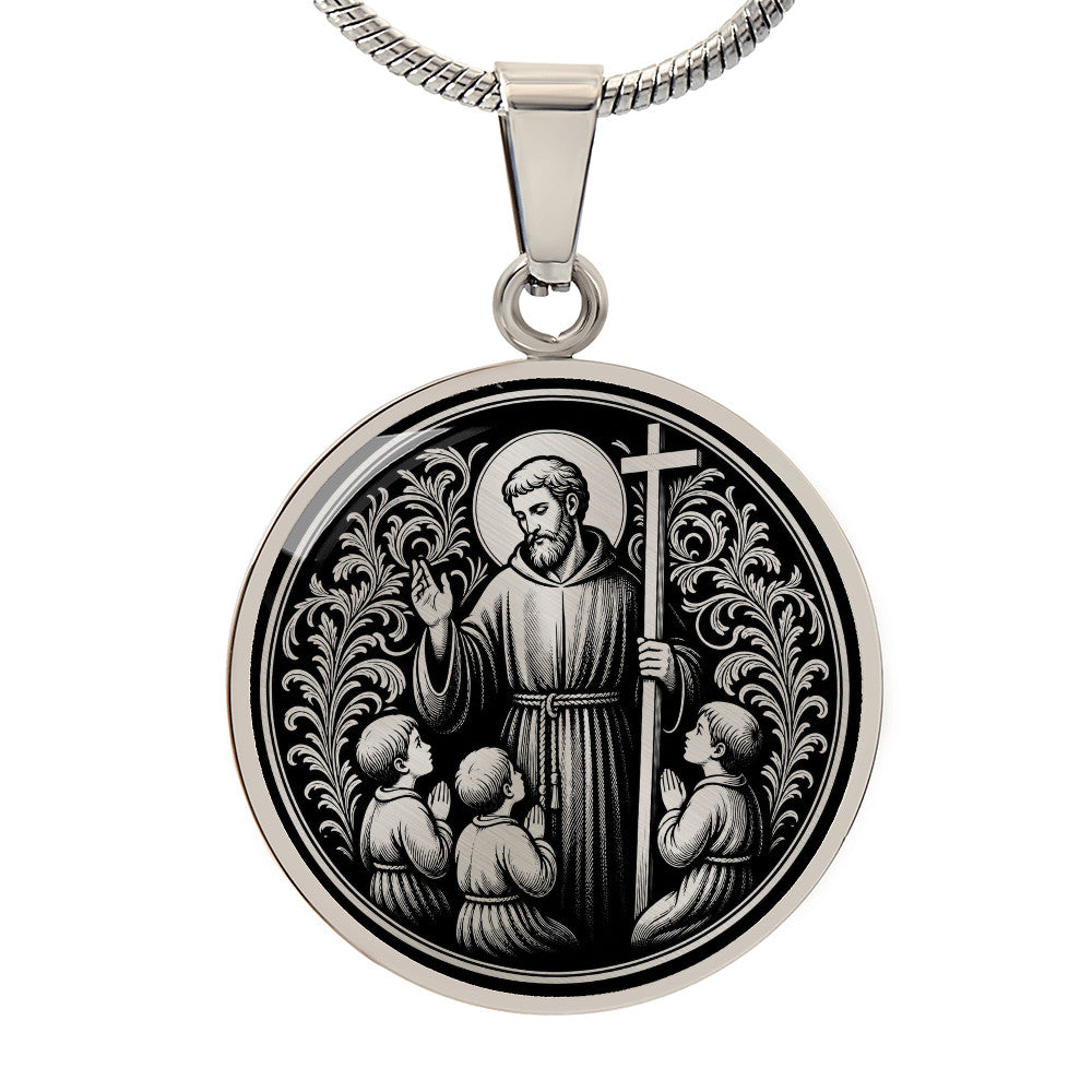 Saint Jerome Emiliani Medal Necklace – Patron Saint of Orphans & Abandoned Children