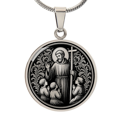 Saint Jerome Emiliani Medal Necklace – Patron Saint of Orphans & Abandoned Children