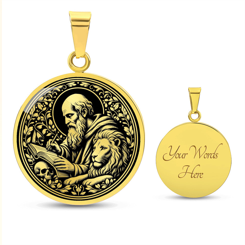 Saint Jerome Medal Necklace – Patron Saint of Translators & Scholars