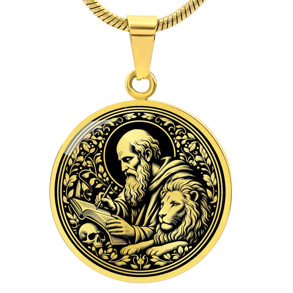 Saint Jerome Medal Necklace – Patron Saint of Translators & Scholars